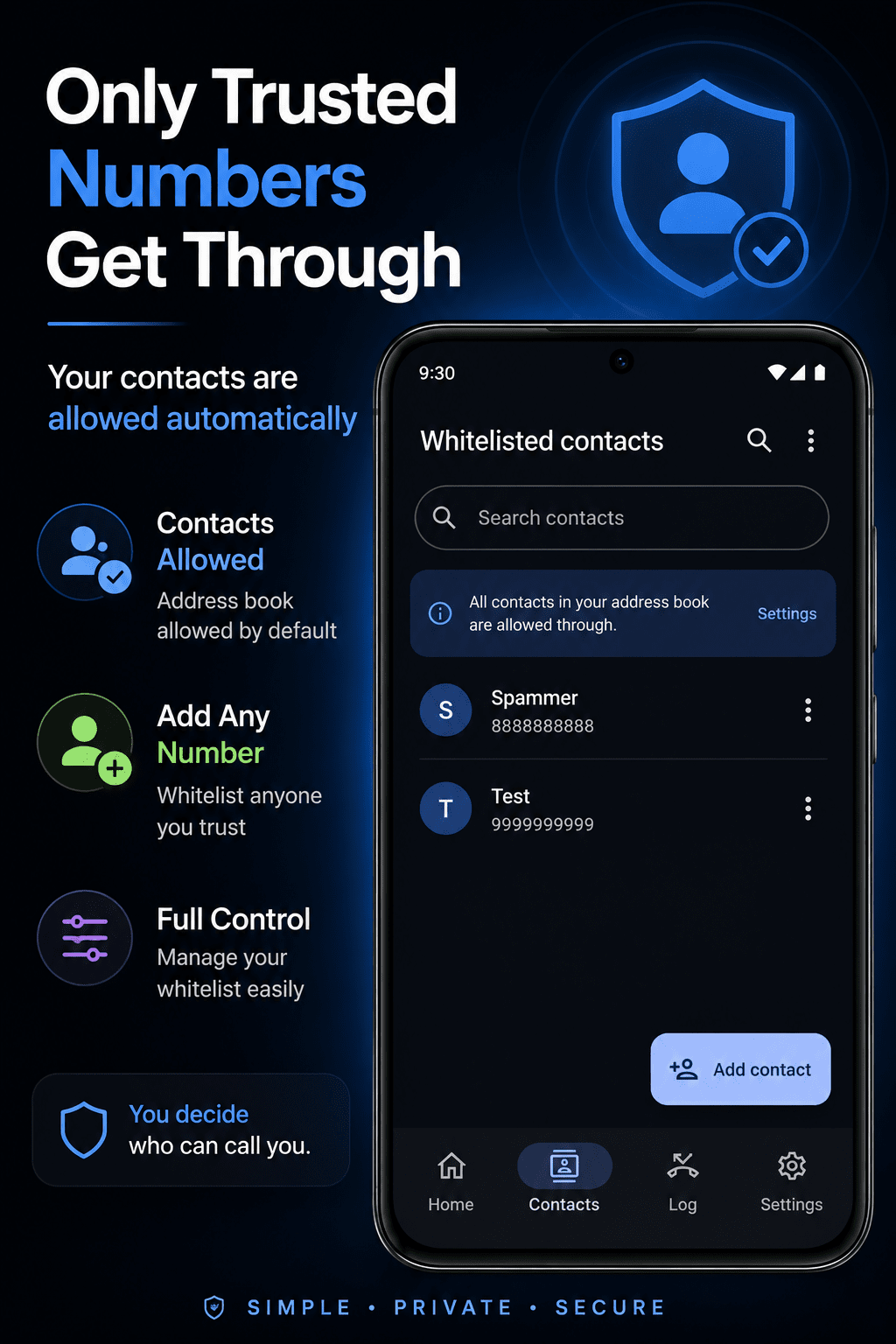 CallBlocker Pro add number